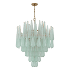 Aurora Lustre Goutte Texturé Verre Élégant - Neutralighting