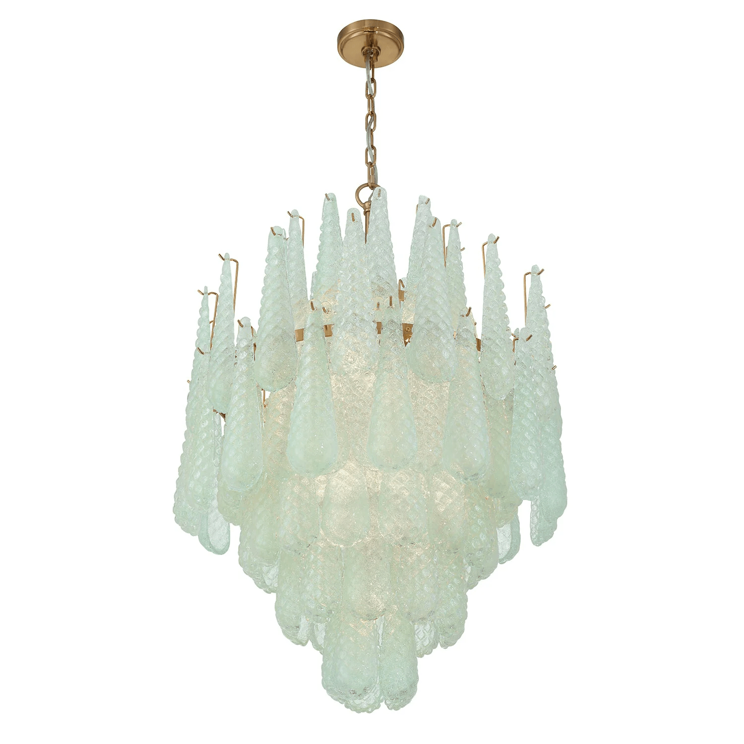 Aurora Lustre Goutte Texturé Verre Élégant - Neutralighting