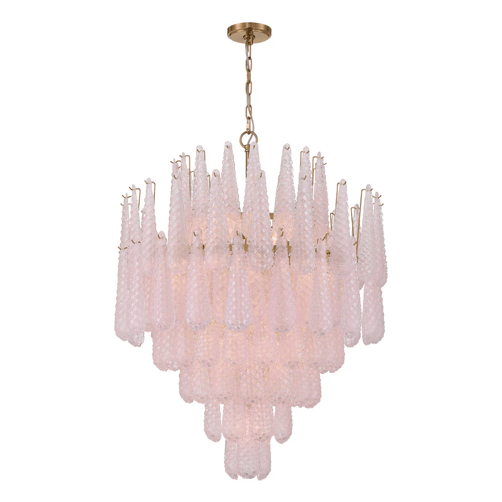 Aurora Lustre Goutte Texturé Verre Élégant - Neutralighting