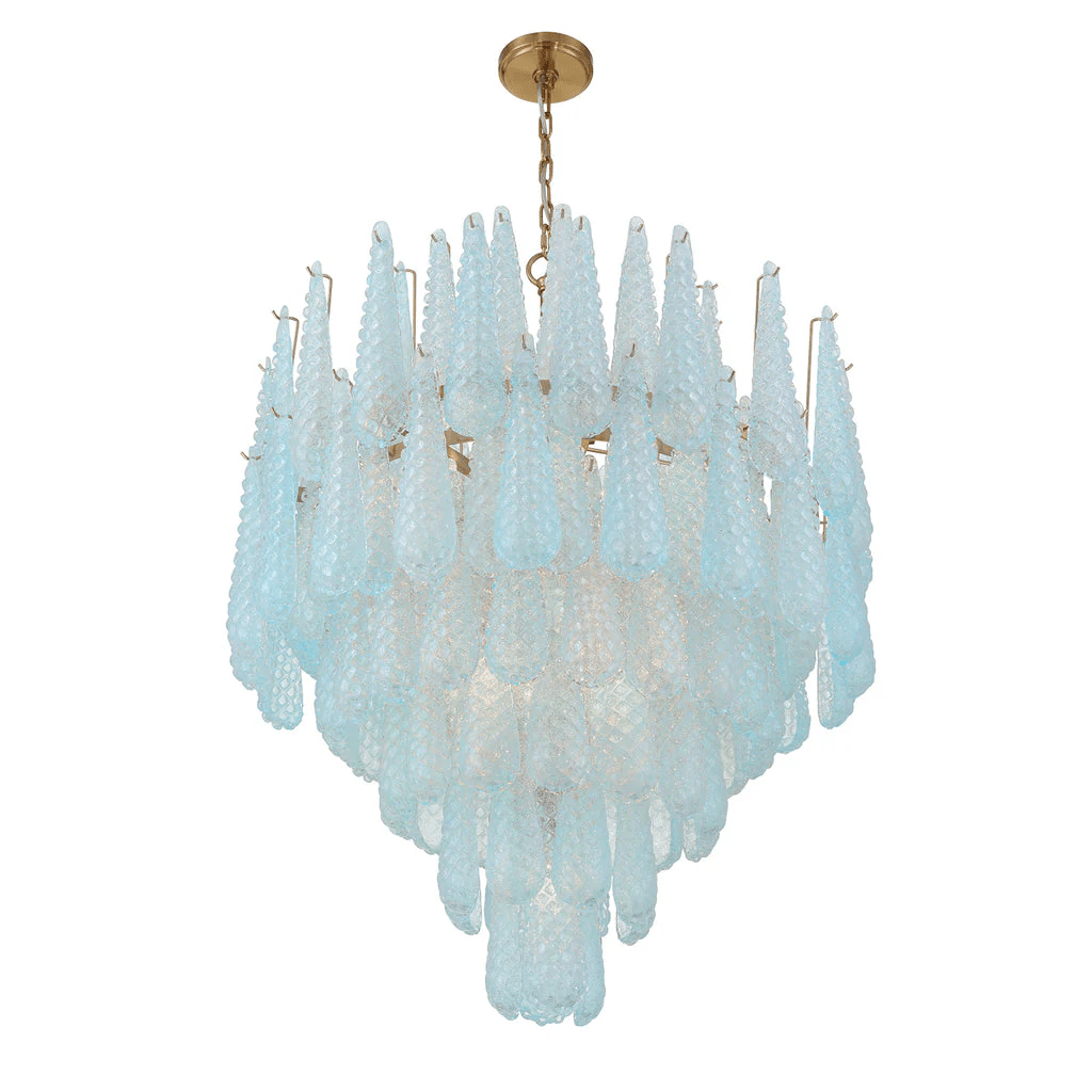 Aurora Lustre Goutte Texturé Verre Élégant - Neutralighting