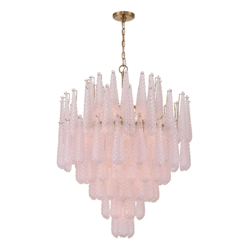 Aurora Lustre Goutte Texturé Verre Élégant - Neutralighting