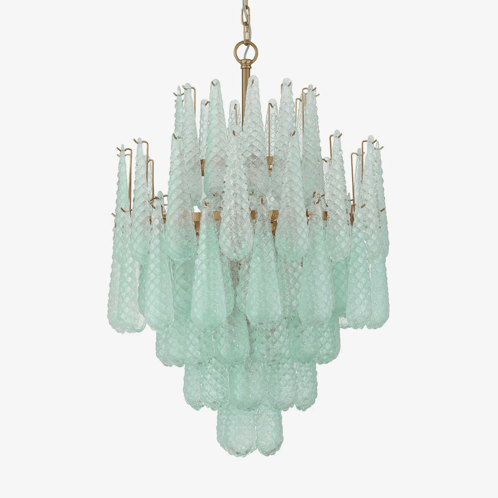 Aurora Lustre Goutte Texturé Verre Élégant - Neutralighting