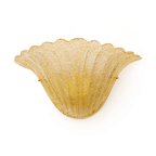 Aurora Applique Murale Coquille Bord Texturé Verre Élégant - Neutralighting