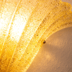 Aurora Applique Murale Coquille Bord Texturé Verre Élégant - Neutralighting