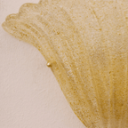 Aurora Applique Murale Coquille Bord Texturé Verre Élégant - Neutralighting