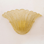 Aurora Applique Murale Coquille Bord Texturé Verre Élégant - Neutralighting