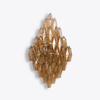Aurora Luminaire Mural Ambre Diamant Polyèdre Vintage - Neutralighting