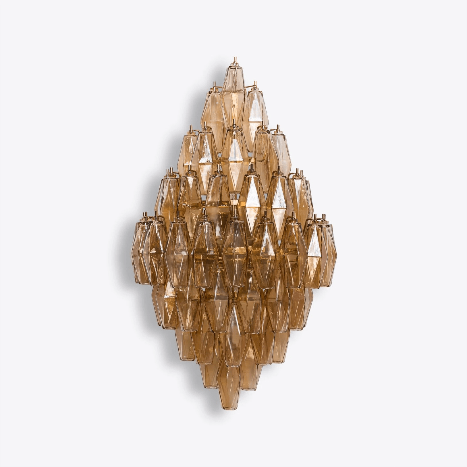 Aurora Luminaire Mural Ambre Diamant Polyèdre Vintage - Neutralighting