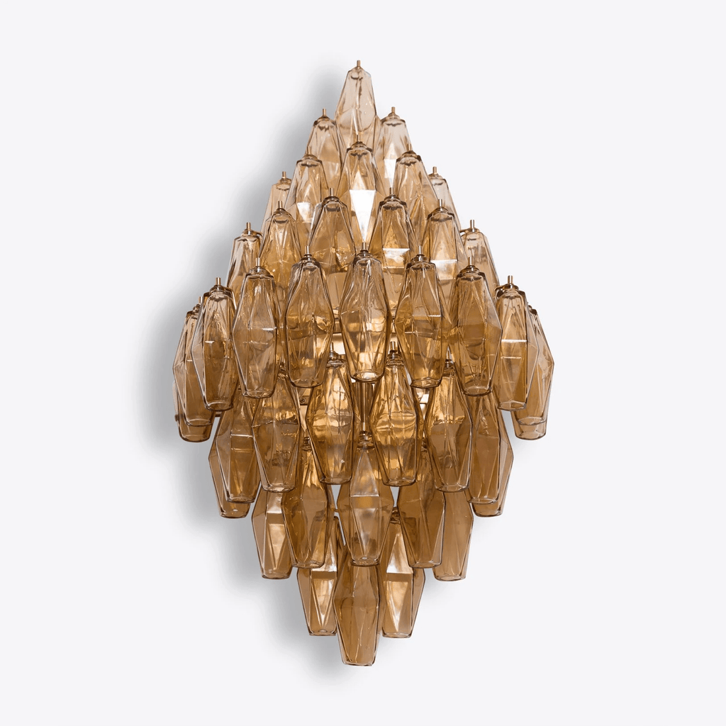 Aurora Luminaire Mural Ambre Diamant Polyèdre Vintage - Neutralighting