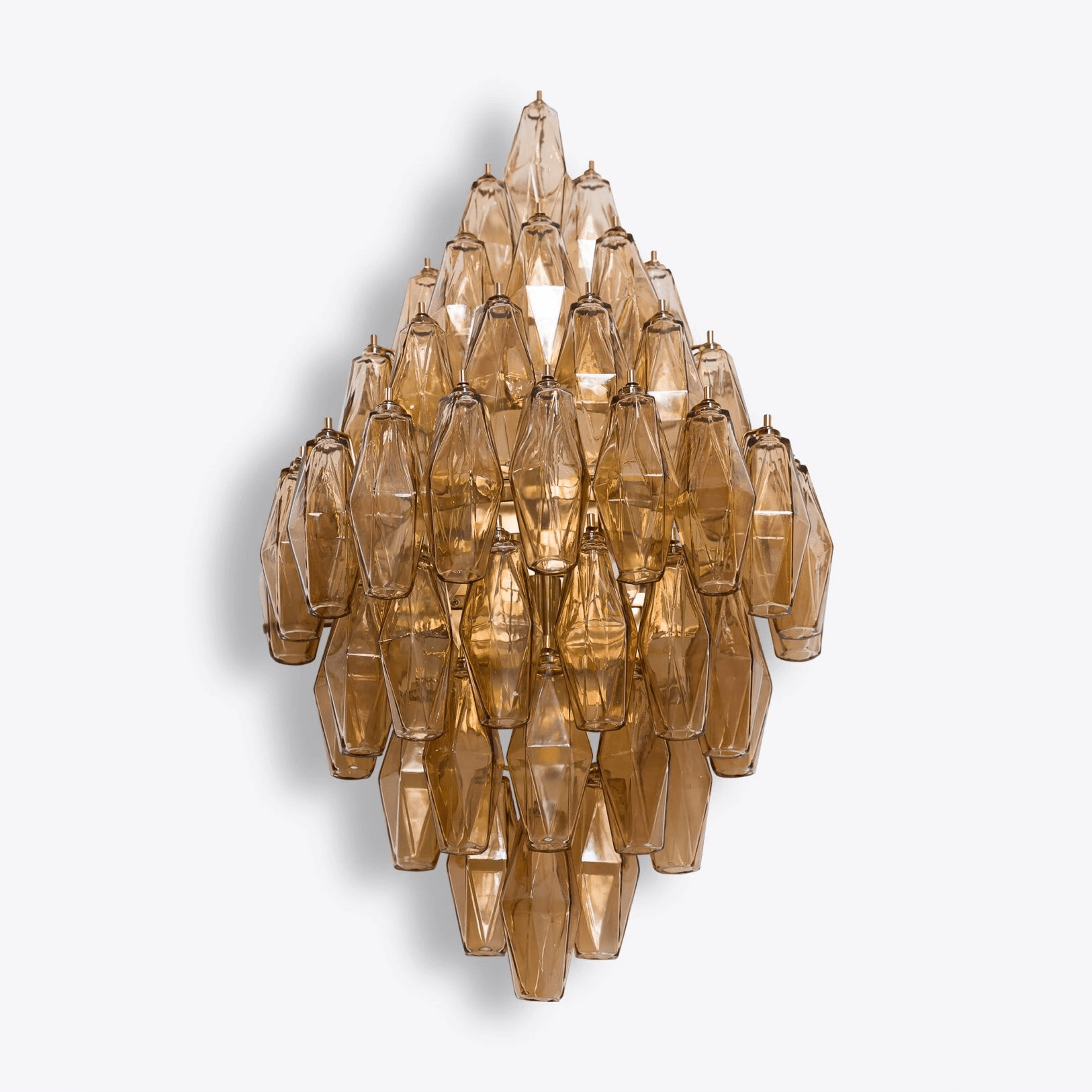 Aurora Luminaire Mural Ambre Diamant Polyèdre Vintage - Neutralighting