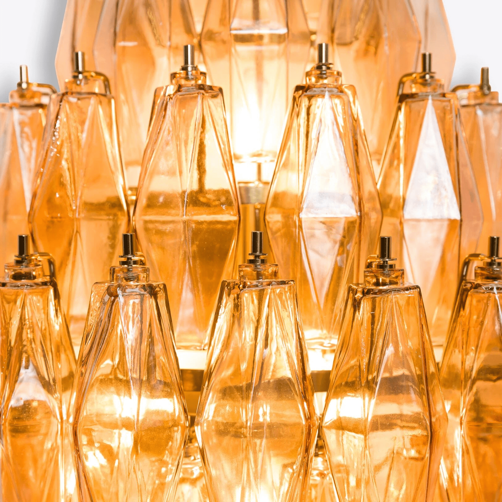Aurora Luminaire Mural Ambre Diamant Polyèdre Vintage - Neutralighting