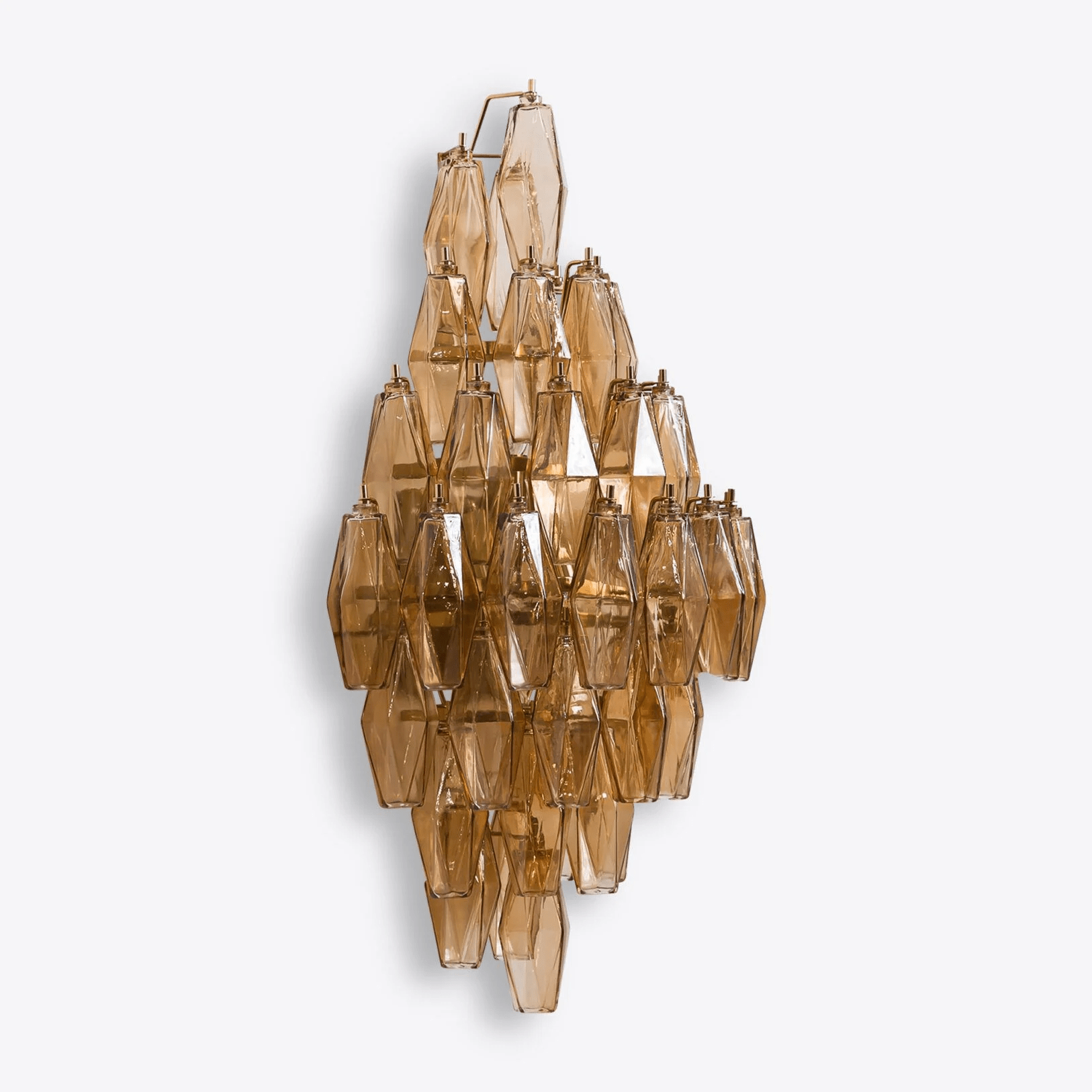 Aurora Luminaire Mural Ambre Diamant Polyèdre Vintage - Neutralighting