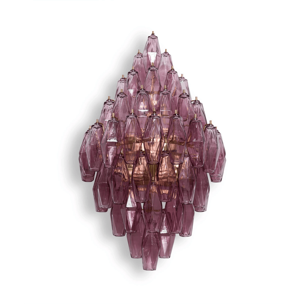 Aurora Luminaire Mural Ambre Diamant Polyèdre Vintage - Neutralighting