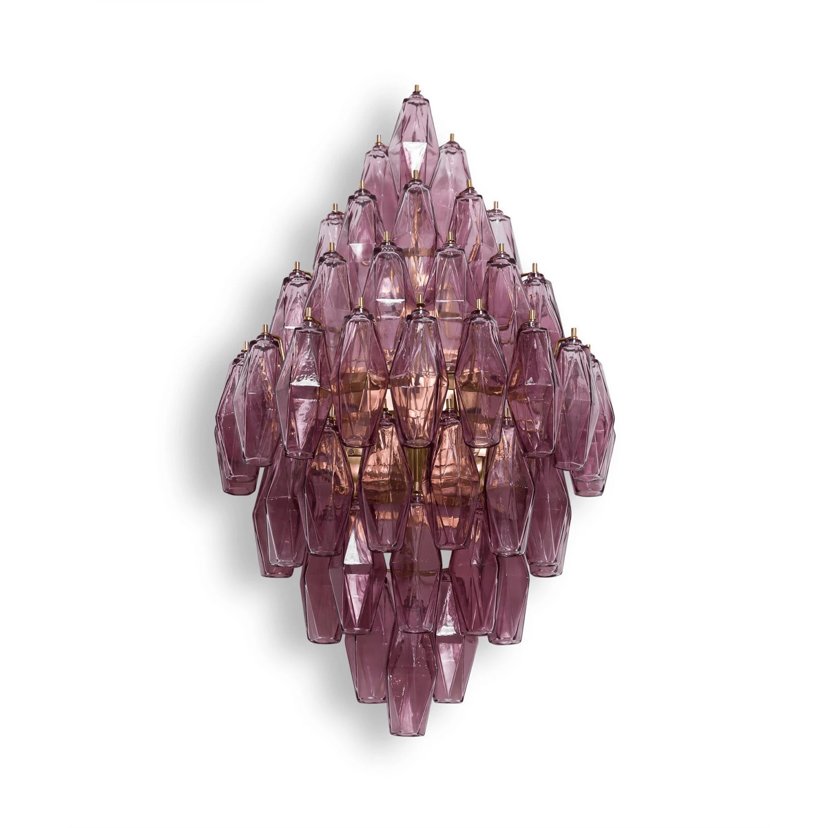 Aurora Luminaire Mural Ambre Diamant Polyèdre Vintage - Neutralighting