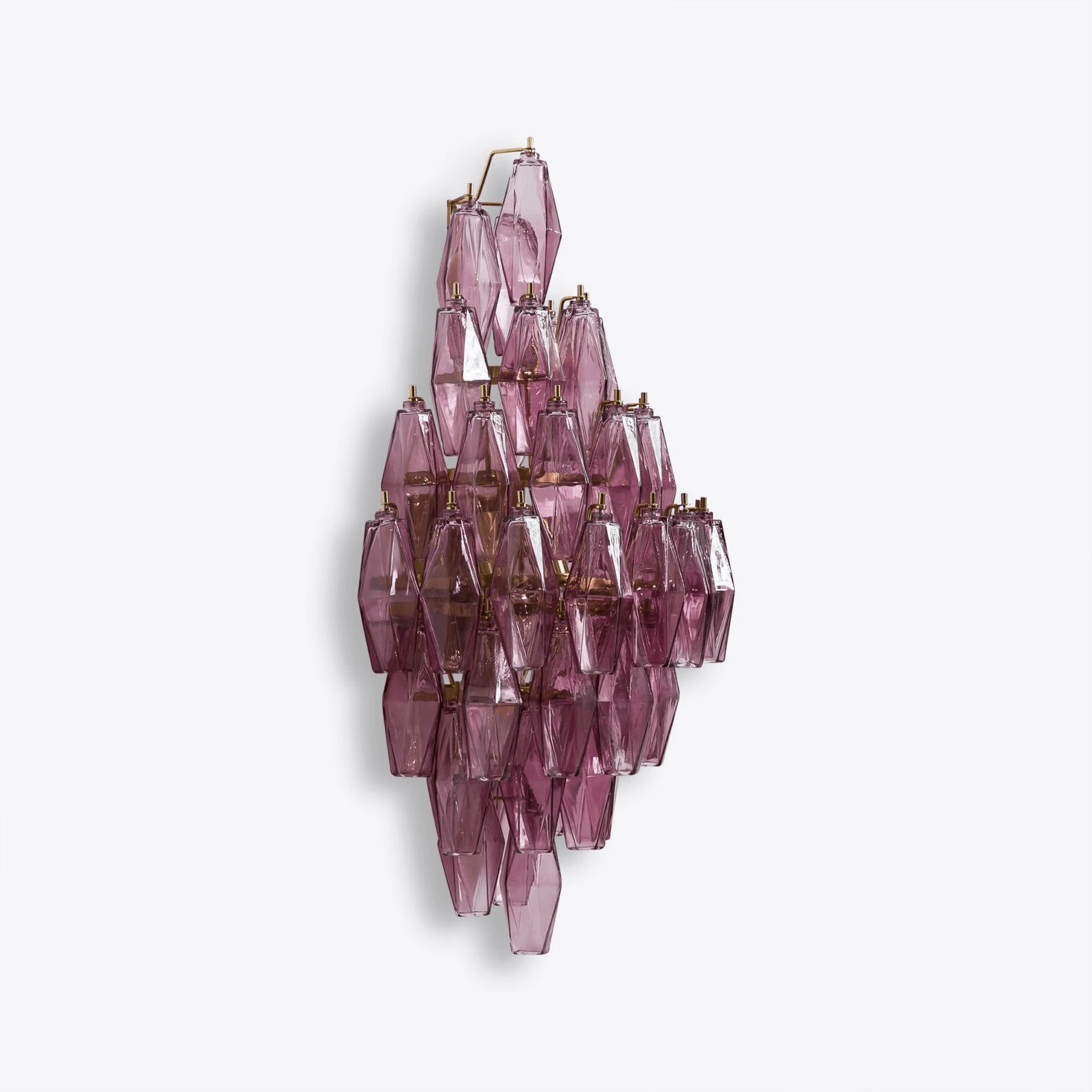 Aurora Luminaire Mural Ambre Diamant Polyèdre Vintage - Neutralighting