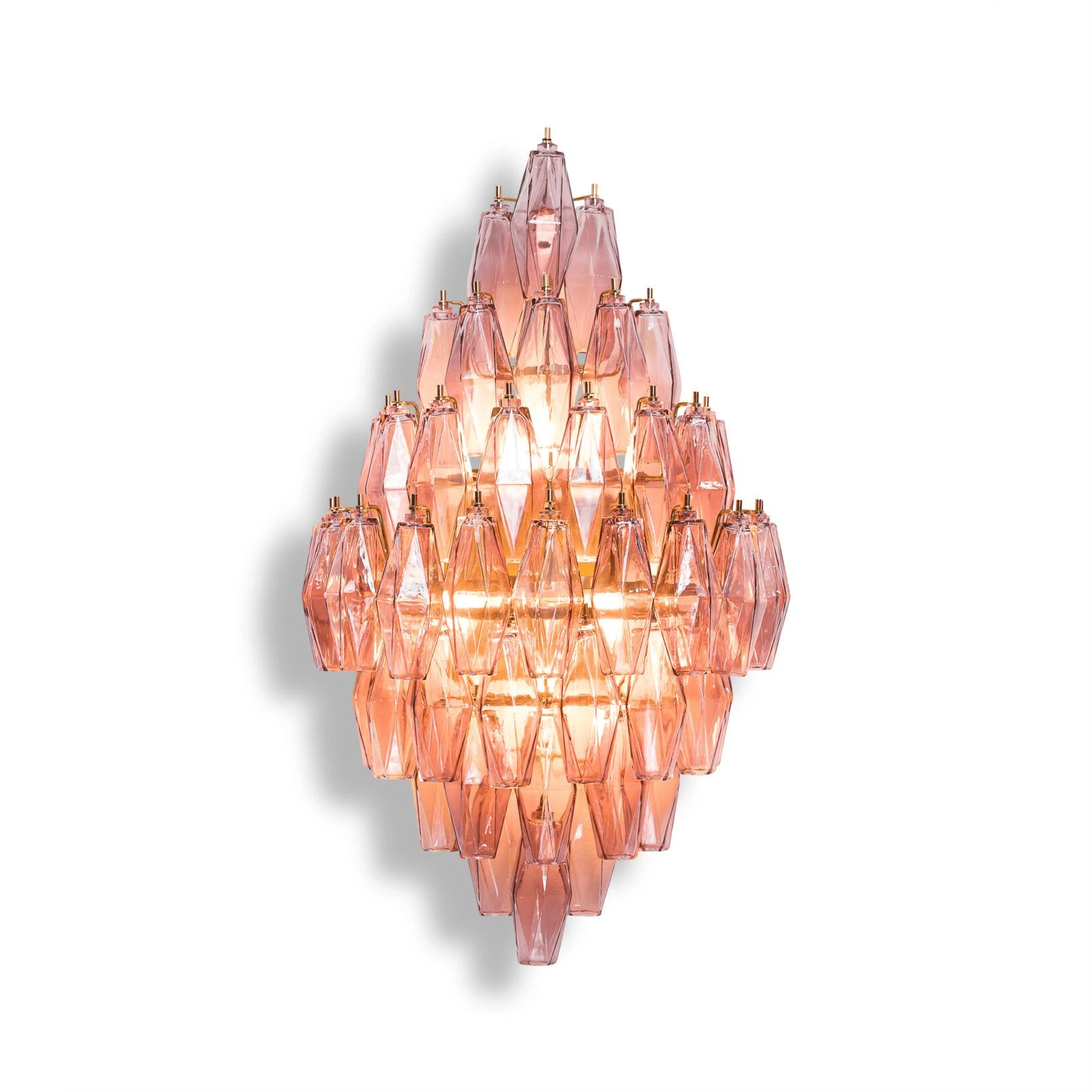 Aurora Luminaire Mural Ambre Diamant Polyèdre Vintage - Neutralighting