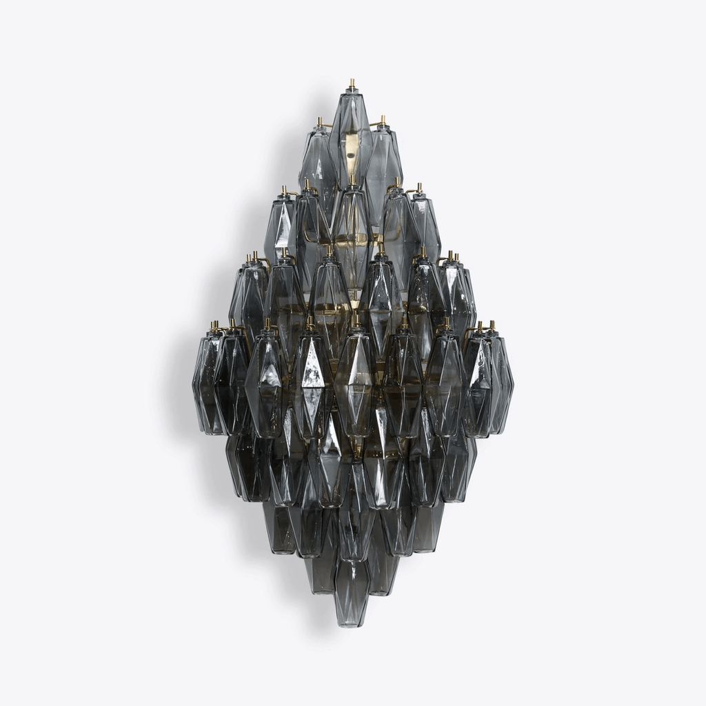 Aurora Luminaire Mural Ambre Diamant Polyèdre Vintage - Neutralighting