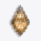 Aurora Luminaire Mural Ambre Diamant Polyèdre Vintage - Neutralighting