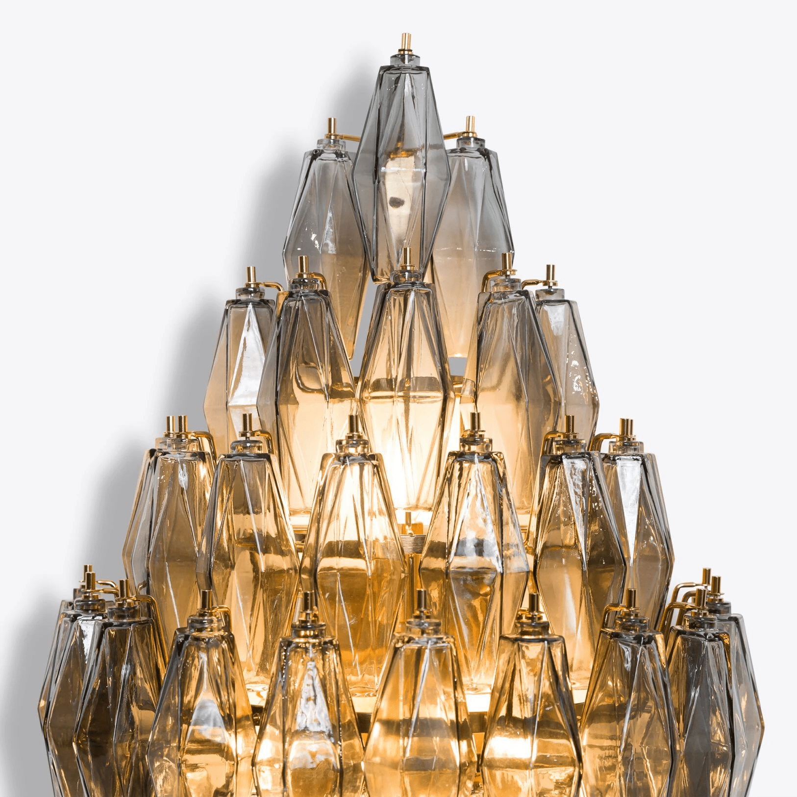 Aurora Luminaire Mural Ambre Diamant Polyèdre Vintage - Neutralighting