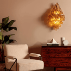 Aurora Luminaire Mural Ambre Diamant Polyèdre Vintage - Neutralighting