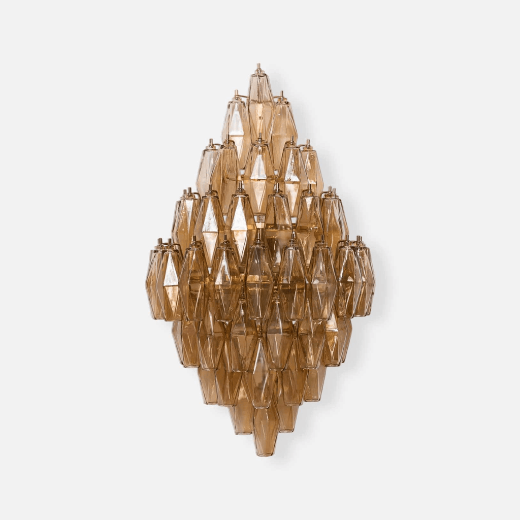 Aurora Luminaire Mural Ambre Diamant Polyèdre Vintage - Neutralighting