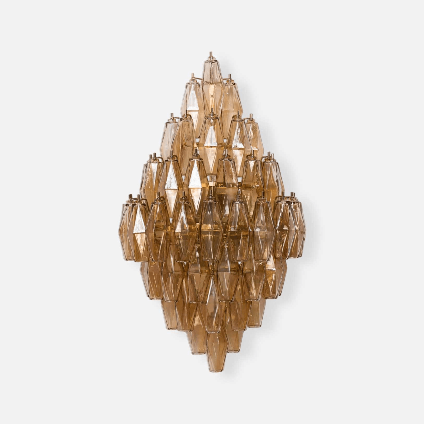 Aurora Luminaire Mural Ambre Diamant Polyèdre Vintage - Neutralighting