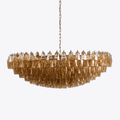 Aurora Lustre Étagé Ambre Verre - Neutralighting