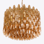 Aurora Lustre Tambour Ambre Verre - Neutralighting