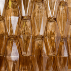 Aurora Lustre Tambour Ambre Verre - Neutralighting