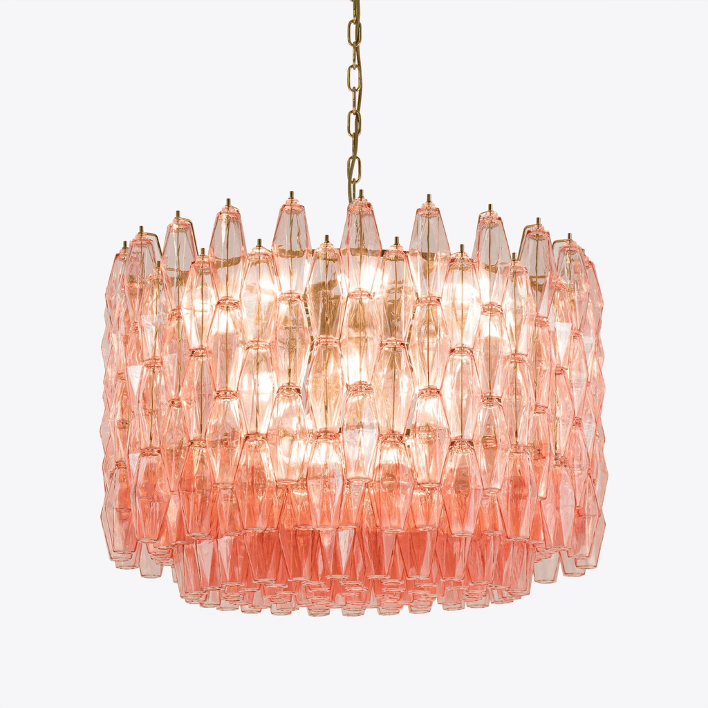 Aurora Lustre Tambour Ambre Verre - Neutralighting