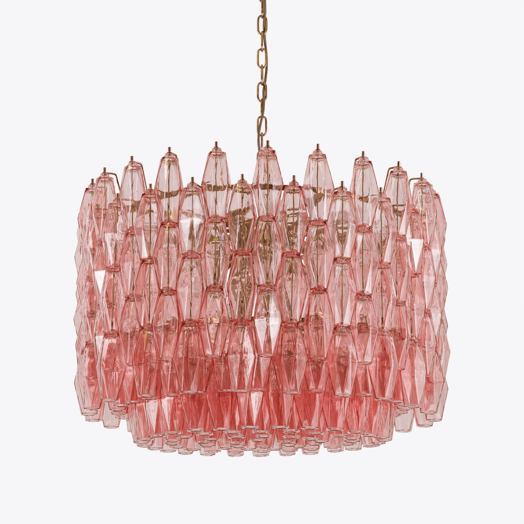 Aurora Lustre Tambour Ambre Verre - Neutralighting