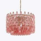 Aurora Lustre Tambour Ambre Verre - Neutralighting