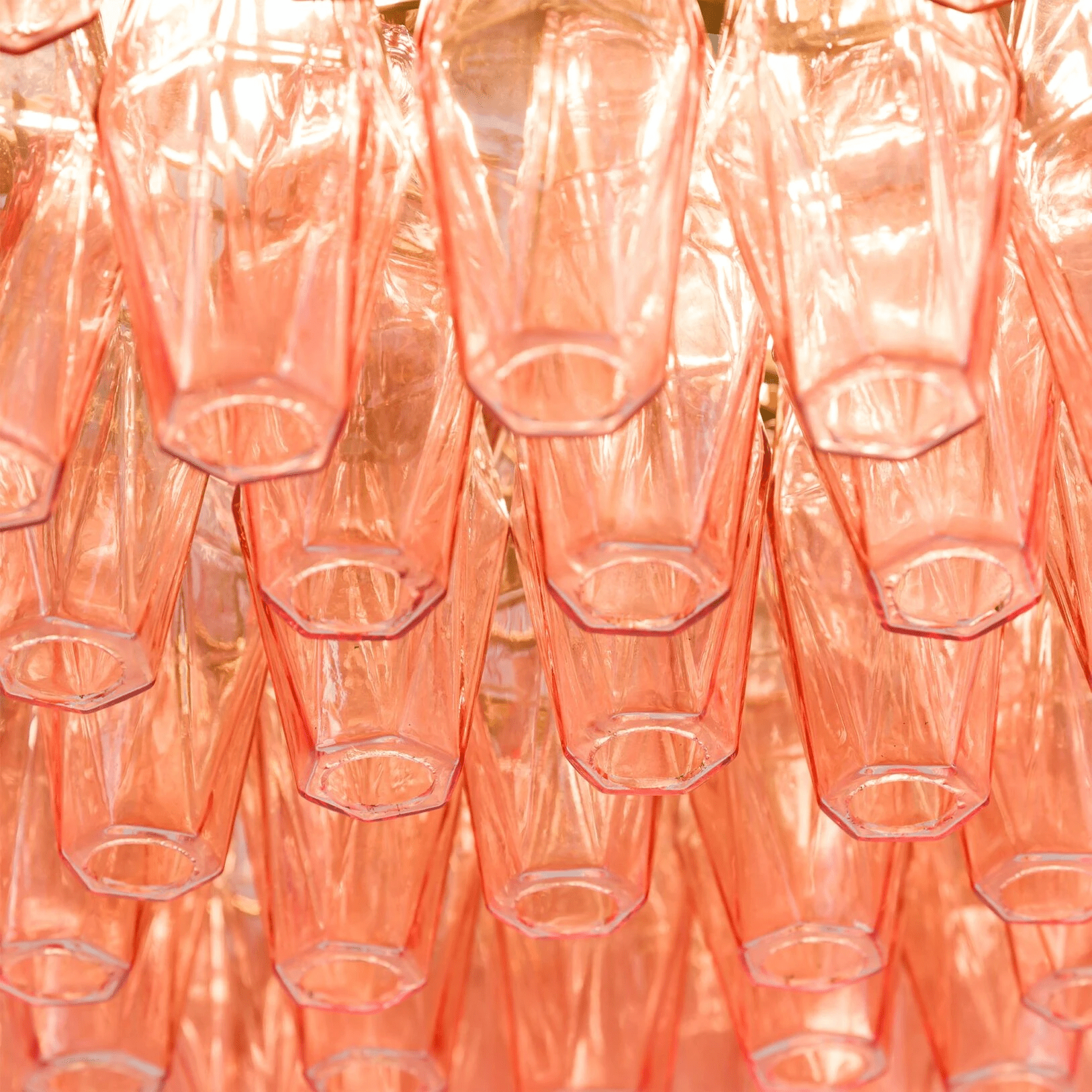 Aurora Lustre Tambour Ambre Verre - Neutralighting
