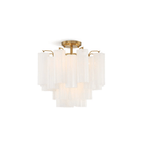 Aurora Plafonnier Transparent Murano Verre Tubulaire Soufflé-Main - Neutralighting