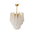 Aurora Lustre Murano Verre Gouttes Givré Larme - Neutralighting
