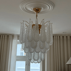 Aurora Lustre Murano Verre Gouttes Givré Larme - Neutralighting