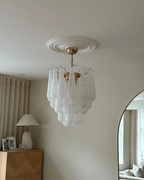 Aurora Lustre Murano Verre Gouttes Givré Larme - Neutralighting
