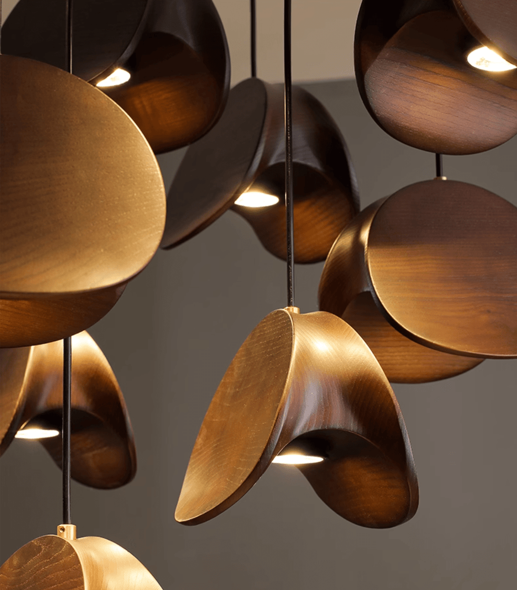 Tavro Lampe Pendante en Bois Minimaliste - Neutralighting