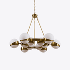 Lumina Lustre Moderne en Laiton Sphere - Neutralighting