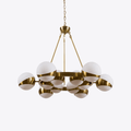 Lumina Lustre Moderne en Laiton Sphere - Neutralighting