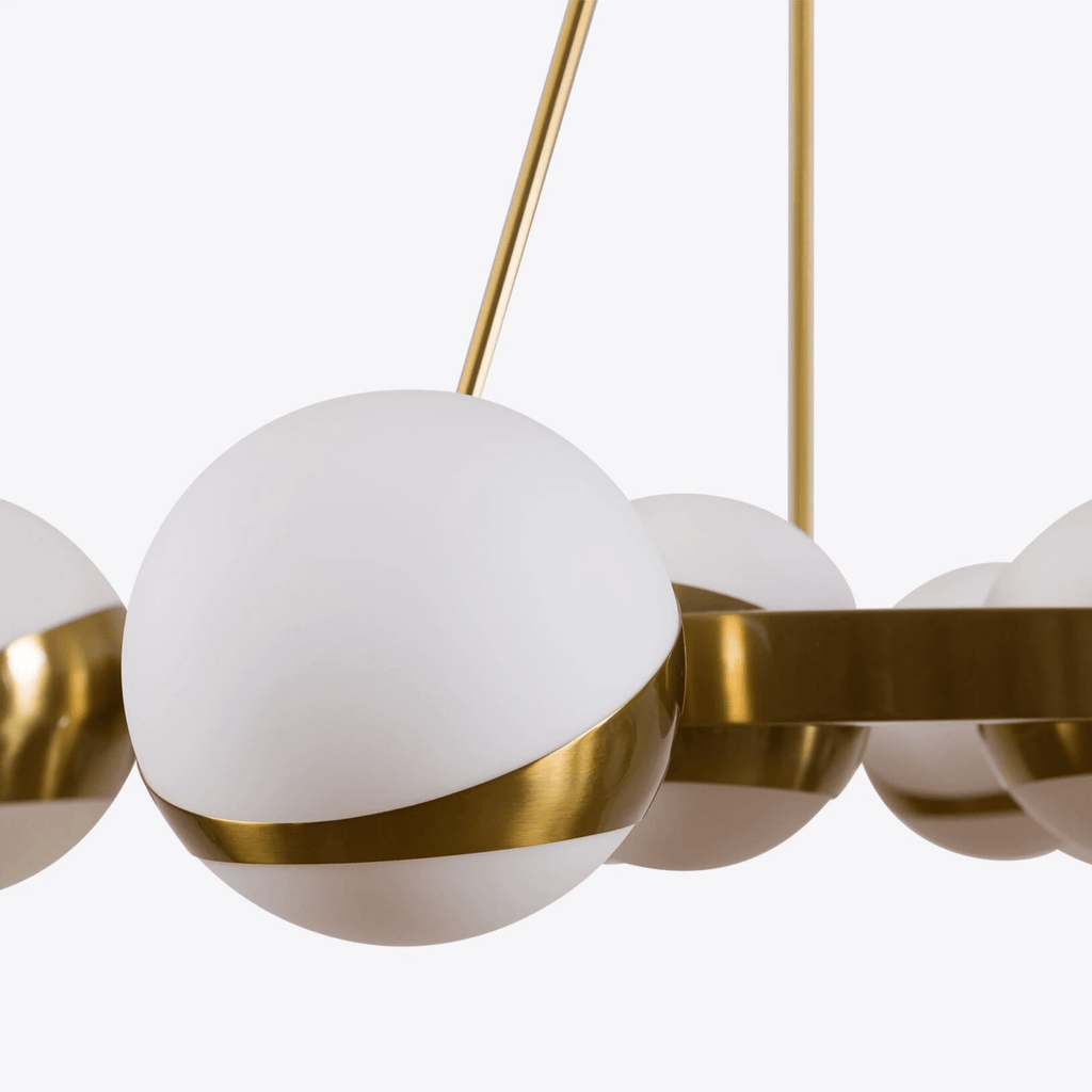 Lumina Lustre Moderne en Laiton Sphere - Neutralighting