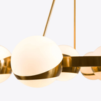 Lumina Lustre Moderne en Laiton Sphere - Neutralighting