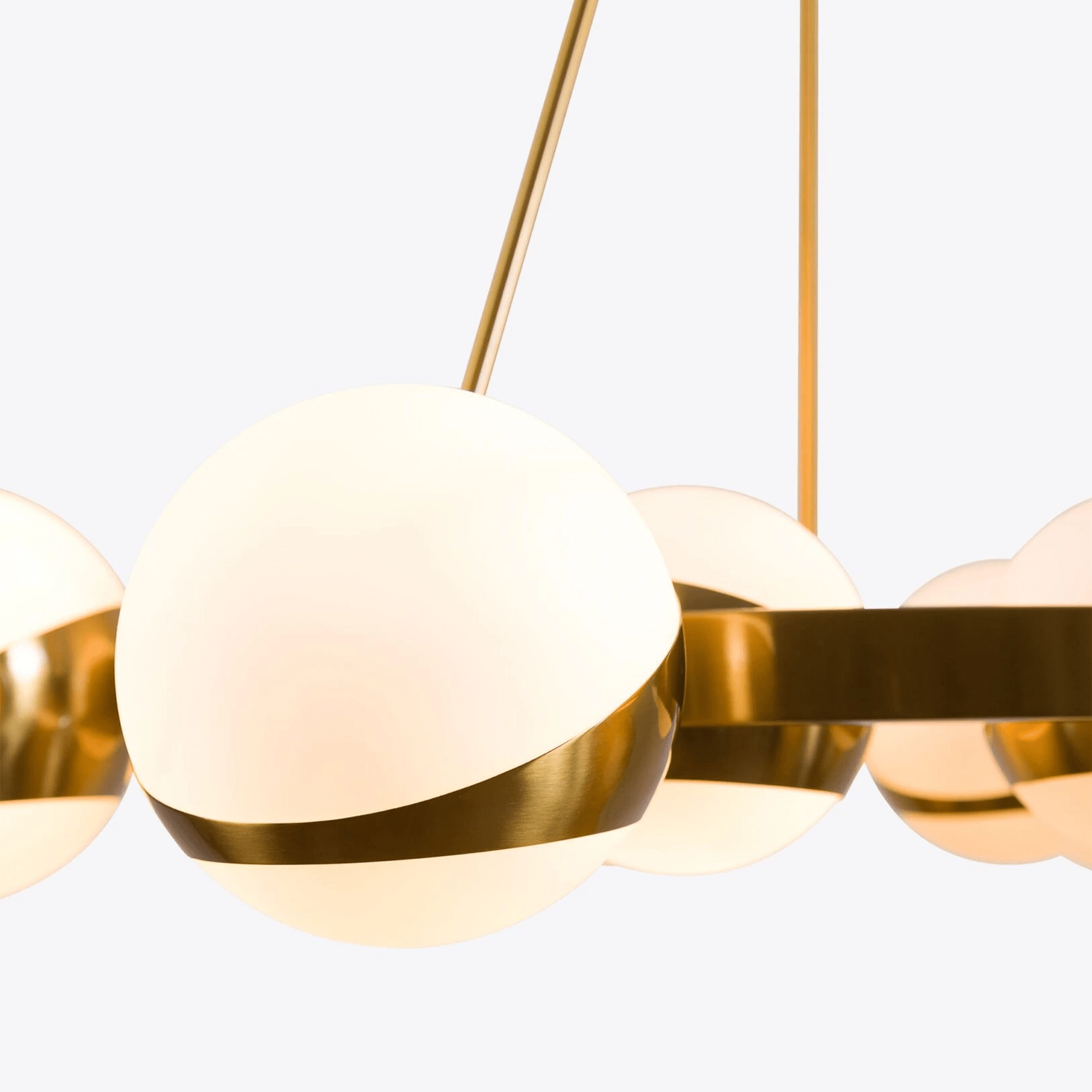Lumina Lustre Moderne en Laiton Sphere - Neutralighting