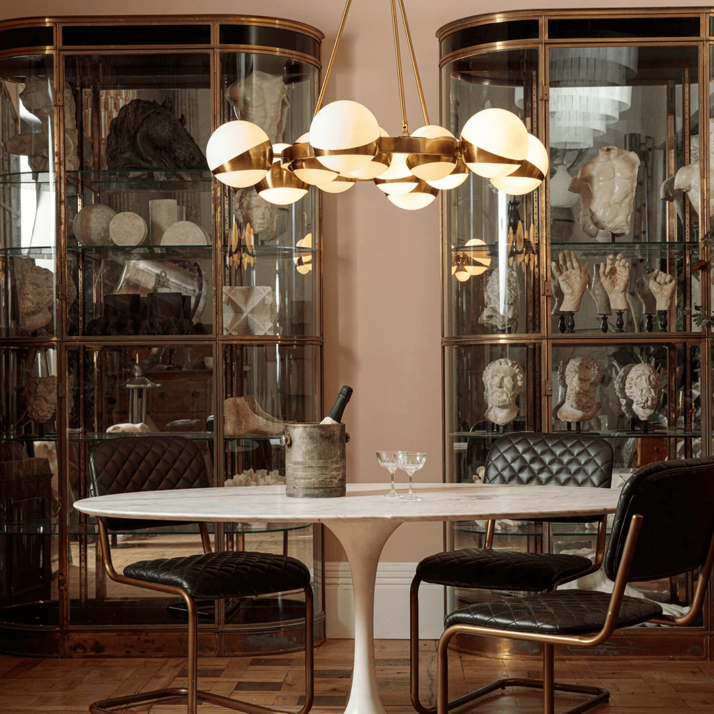 Lumina Lustre Moderne en Laiton Sphere - Neutralighting