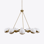 Lumina Lustre Moderne en Laiton Sphere - Neutralighting