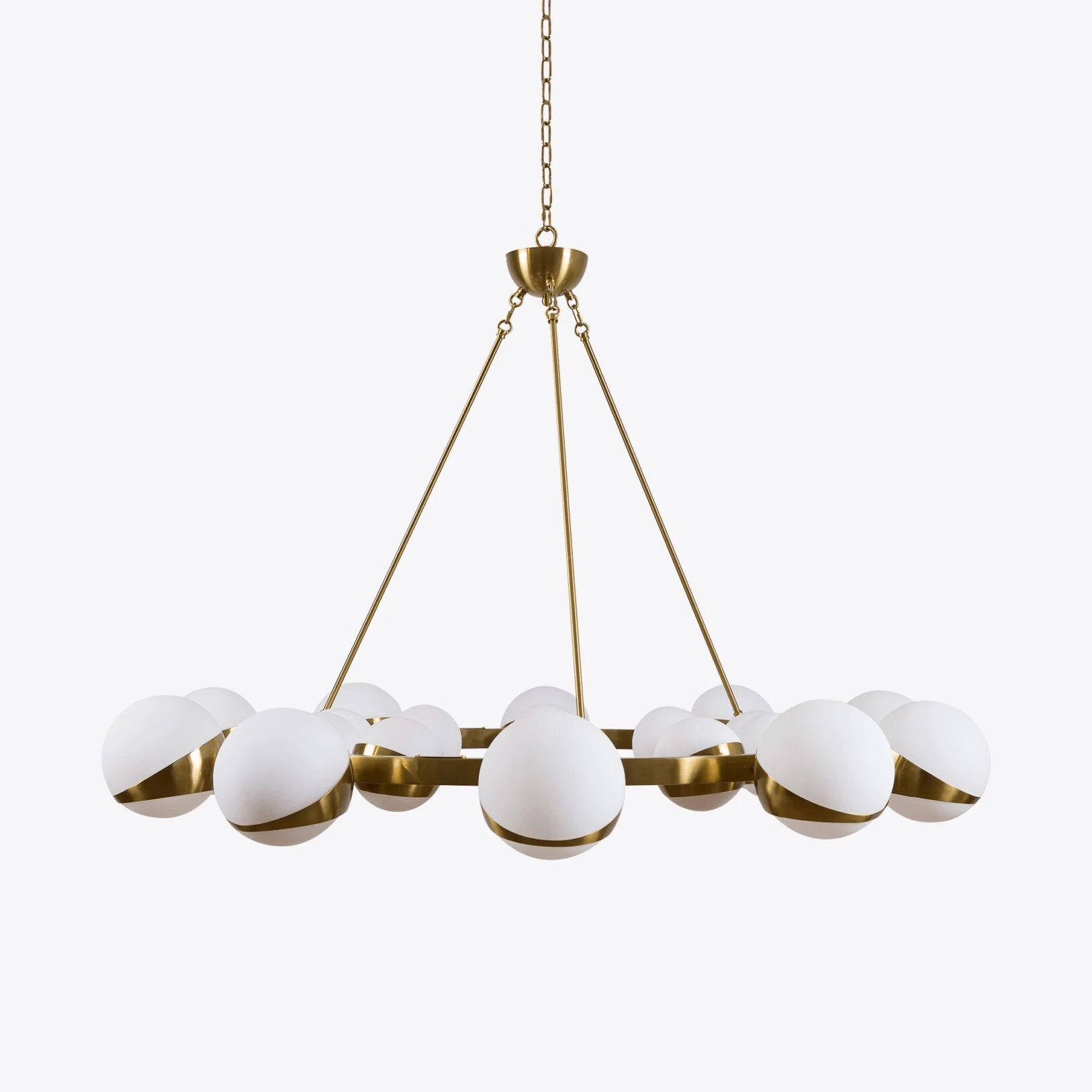 Lumina Lustre Moderne en Laiton Sphere - Neutralighting
