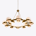 Lumina Lustre Moderne en Laiton Sphere - Neutralighting