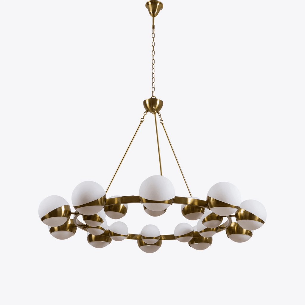 Lumina Lustre Moderne en Laiton Sphere - Neutralighting