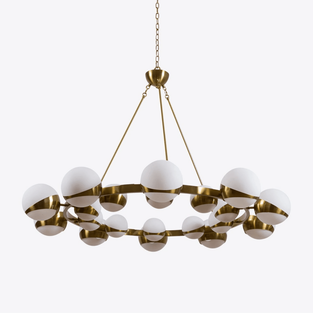 Lumina Lustre Moderne en Laiton Sphere - Neutralighting