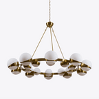 Lumina Lustre Moderne en Laiton Sphere - Neutralighting